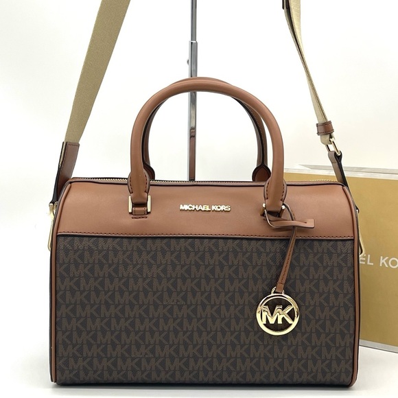 Michael Kors Medium Duffle Satchel Crossbody Bag - Picture 3 of 8